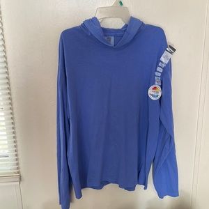 Men’s Comfort Colors Long Sleeve T-Shirt with Hood Size L